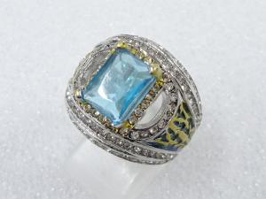 色石　指輪(19号)